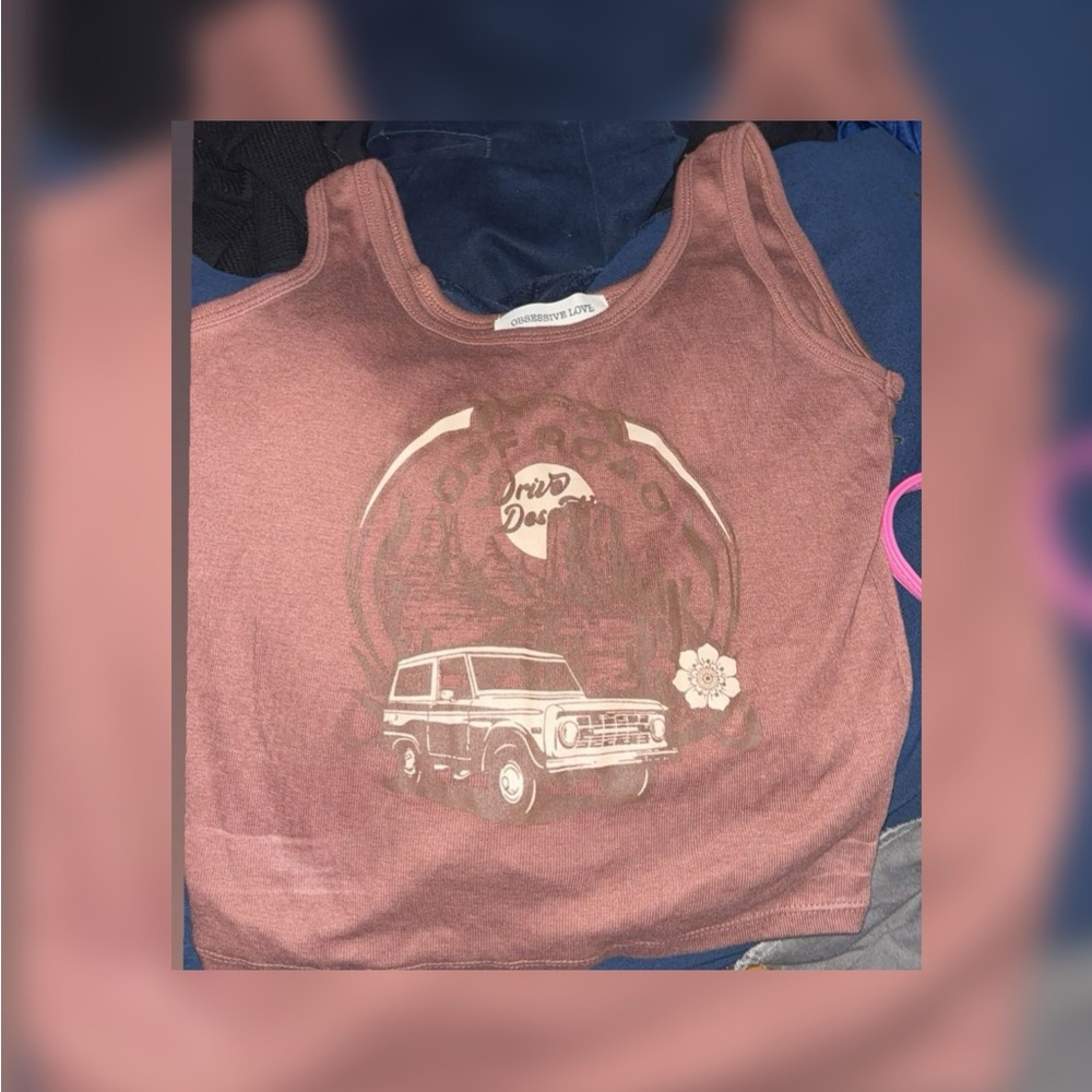 Brown tank top